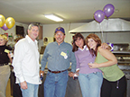 Bob Steele, Jim Porter and wives Suzanee Porter and Heather Steele